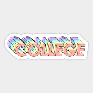 College Sticker